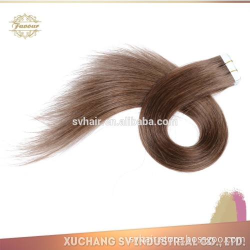 high quality silky straight 100% virgin Indian human hair extension PU skin weft hair, tape hair extensions hot new products